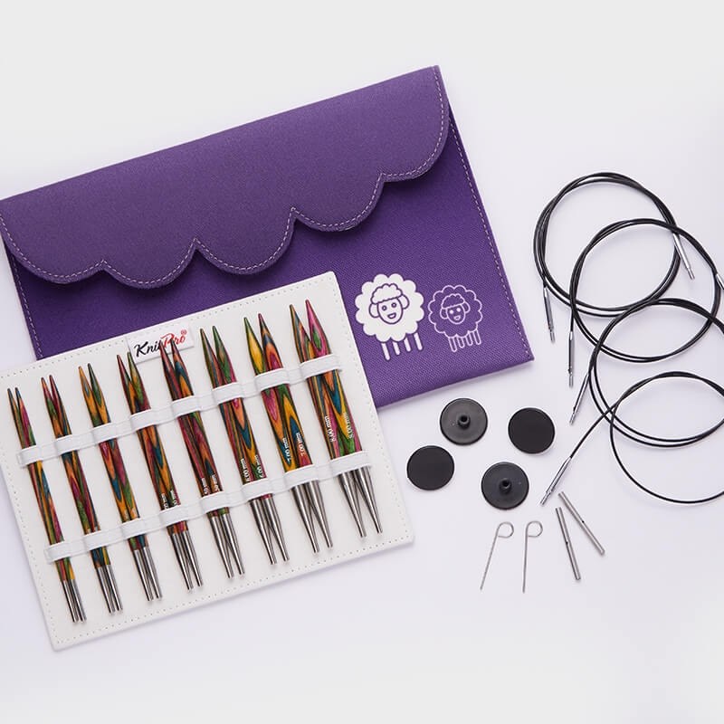 Aiguille à tricoter : Kit de demarrage : Circulaire : interchangeables Symfonie