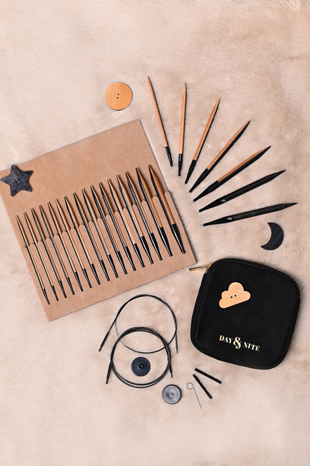 Aiguille : Interchangeable : Coffret de noël : "Day & Night" : 13cm x
