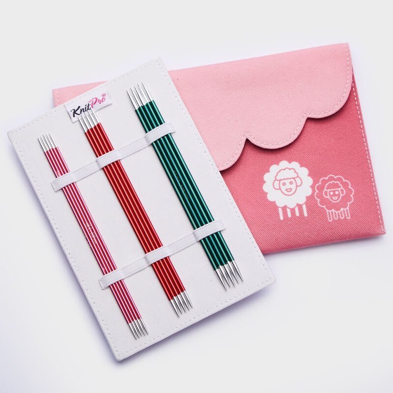 Aiguille à tricoter : Double pointe : "Zing" : 15cm : x5 : Assortiment