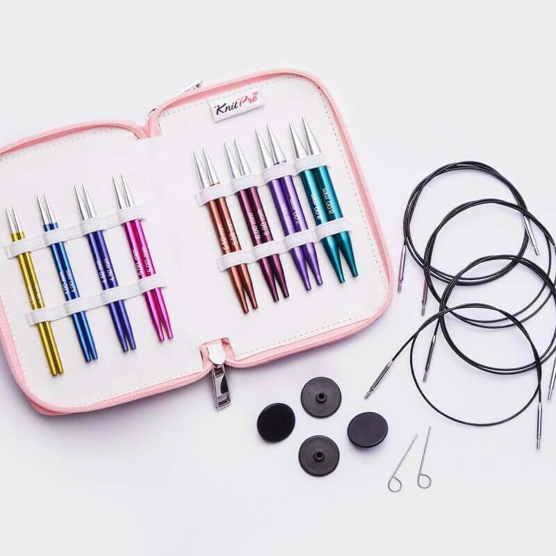 Aiguille à tricoter: Circulaire : Interchangeable : Deluxe : "Zing" :