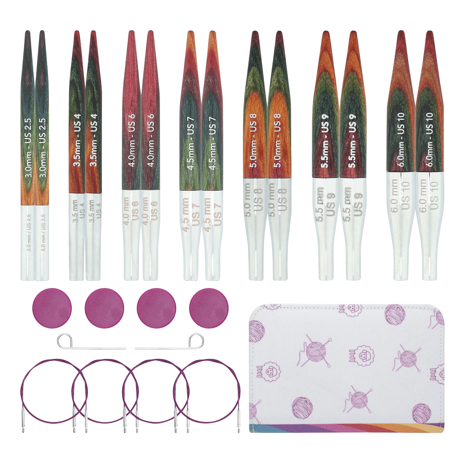Aiguille à tricoter : Kit de démarrage : Circulaire : Interchangeable Symfonie2