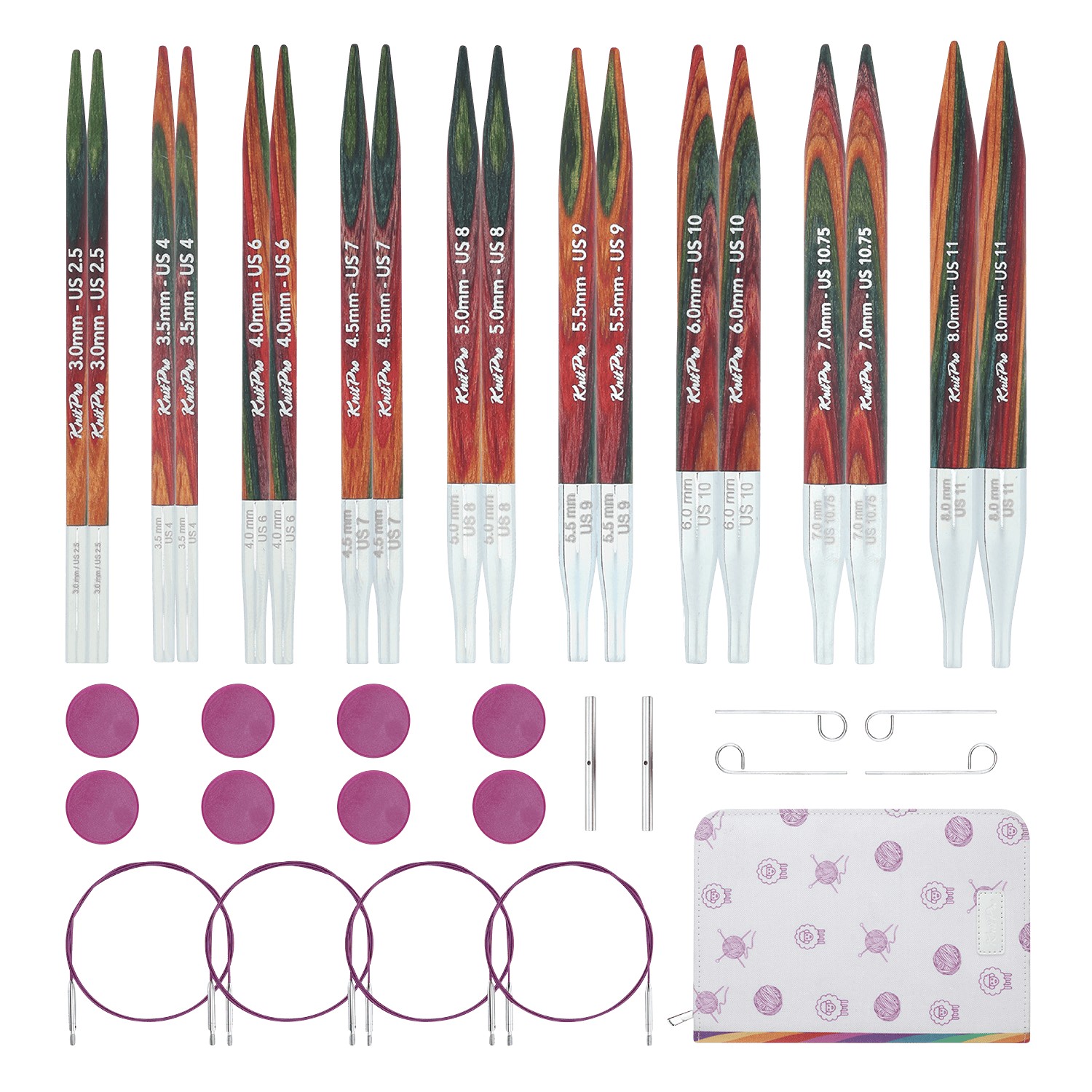 Aiguille à tricoter : Kit de demarrage : Circulaire : interchangeables Symfonie2